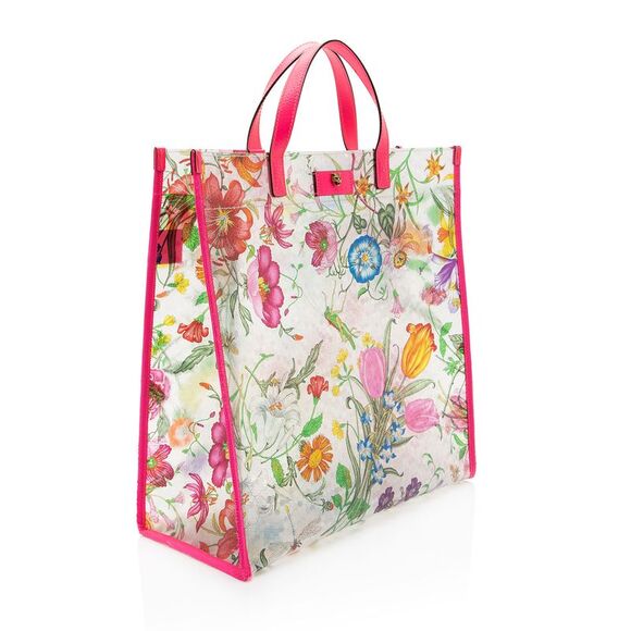 Gucci PVC Leather Flora Tote - FINAL SALE - Picture 2 of 14